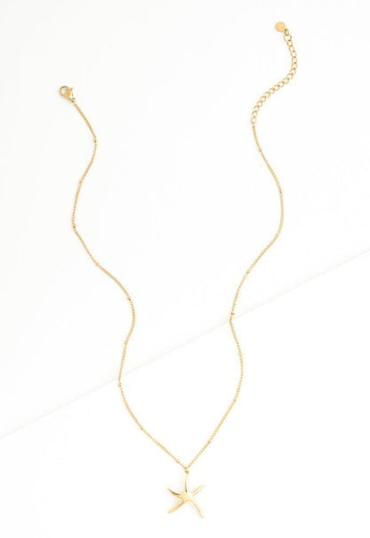 Starfish Necklace in Gold, Give freedom to Women!