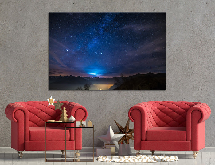 Starry Sky Canvas Print #7056