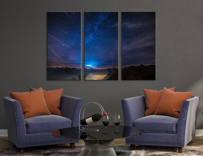 Starry Sky Canvas Print #7056