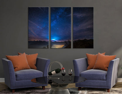 Starry Sky Canvas Print #7056