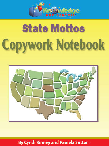 State Mottos Copywork Notebook