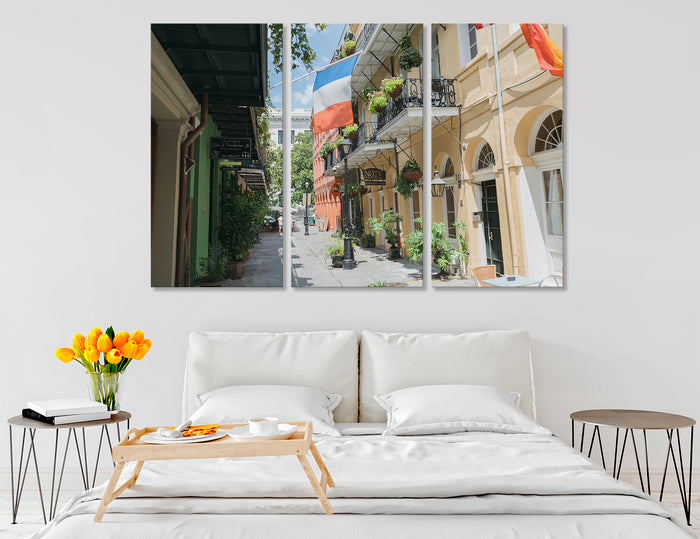 Streets of the French Quarter Canvas Print #9015
