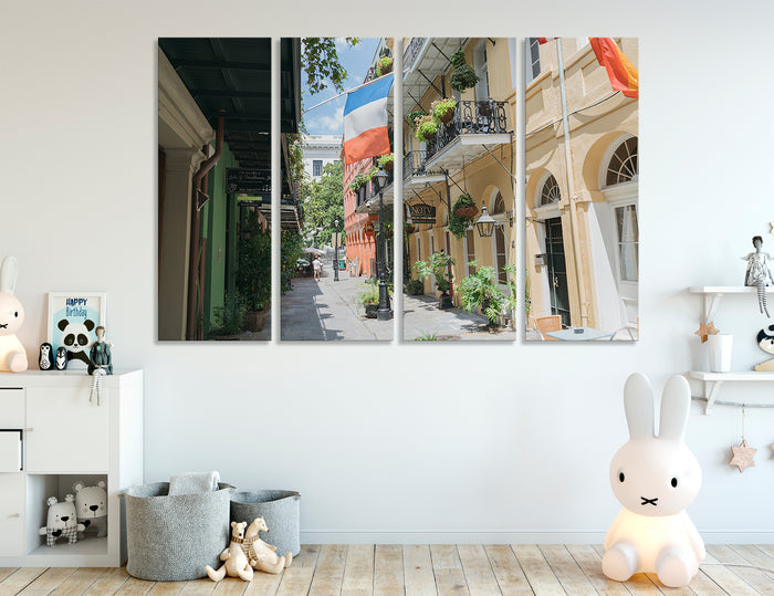 Streets of the French Quarter Canvas Print #9015