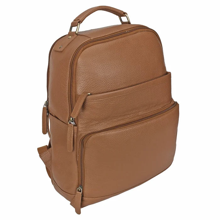 Leather Laptop Backpack