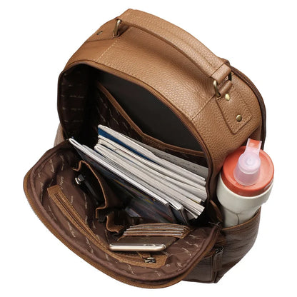 leather backpack