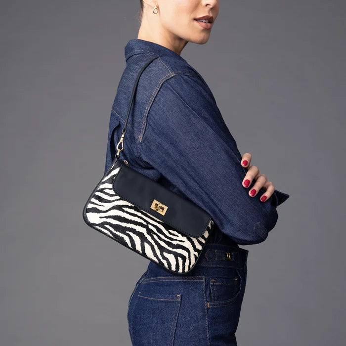 Taylor Bag - Zebra/Gold