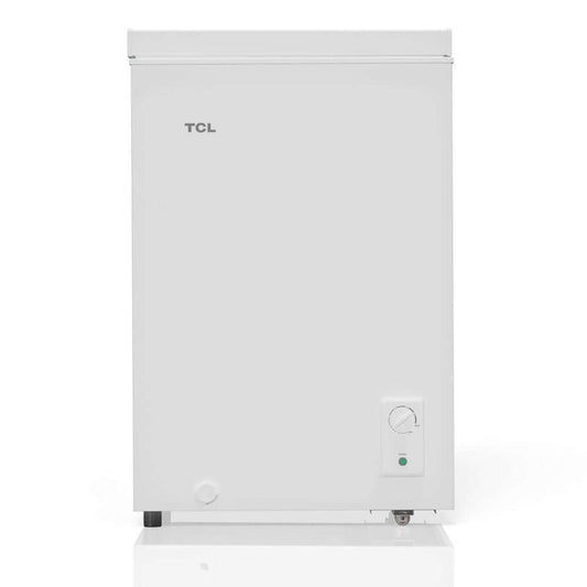 TCL 22 in. 3.4 Cu. Ft. Compact Freestanding Chest Freezer in White (TRC04M3AW) main image.