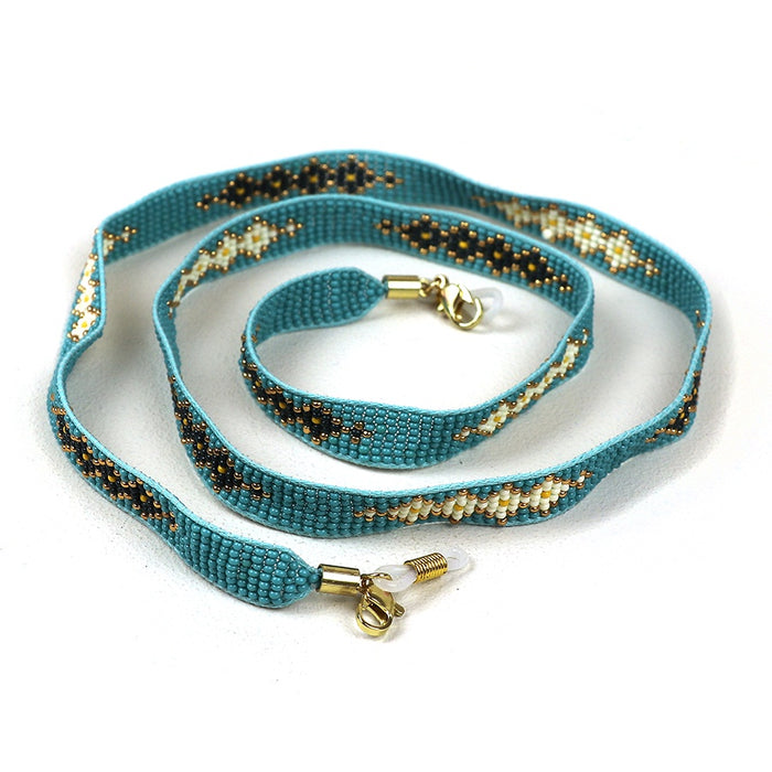 Teal Beaded Sunglasses Chain