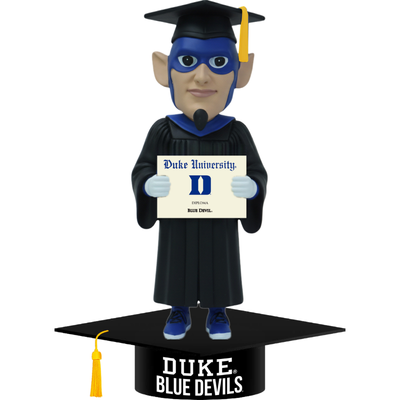 The Blue Devil Duke Blue Devils Mascot Graduation Bobblehead (Presale)