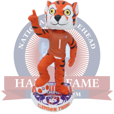 The Tiger Clemson Tigers Mascot 2023 Men's Soccer National Champions Bobblehead