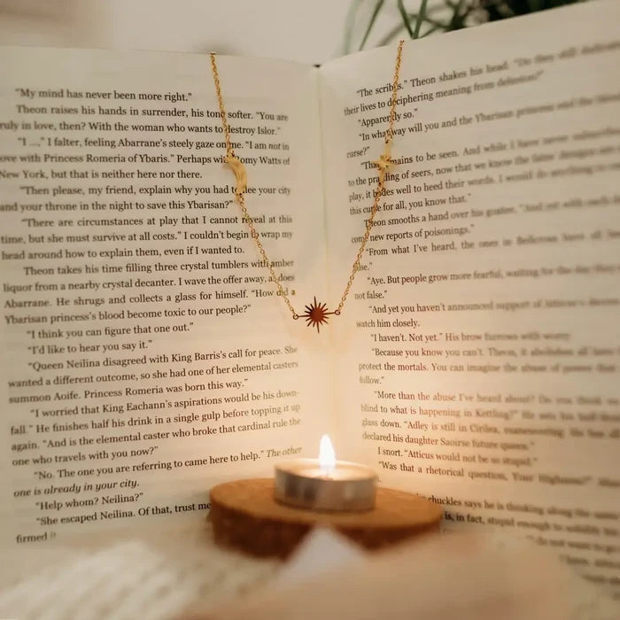 These Hollow Vows Inspired: Moon & Sun Necklace
