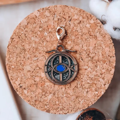 Throne of Glass Inspired Eye of Elena Charm Gold Enamel Pins
