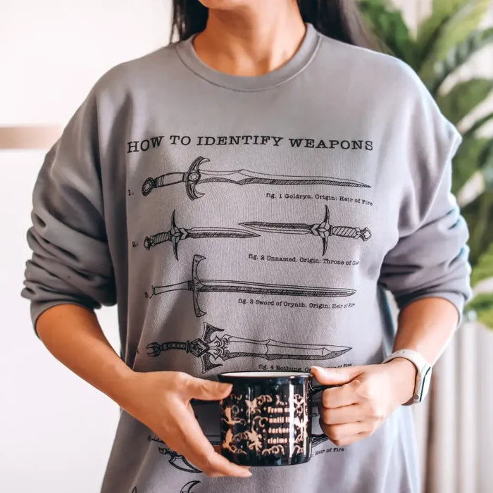 Throne of Glass Inspired: Weapons Pullover Sweater Shirt