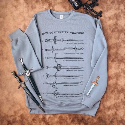 Throne of Glass Inspired: Weapons Pullover Sweater Shirt