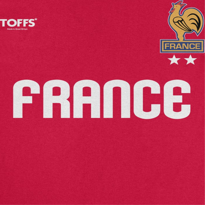 Toffs Retro Soccer Futbol France Red T-Shirt