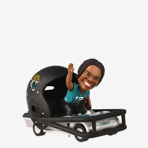 Travis Hunter Jacksonville Jaguars Helmet Cart NFL Football Bobblehead