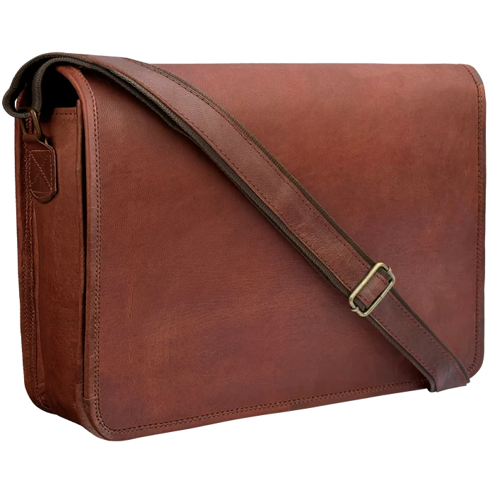 Trekker Artisian Leather Laptop Messenger Bag (15 inch)