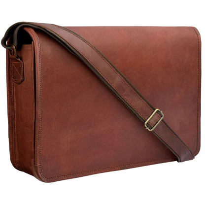 Trekker Artisian Leather Laptop Messenger Bag (15 inch)