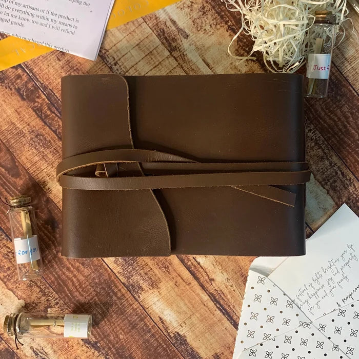 leather scrapbook