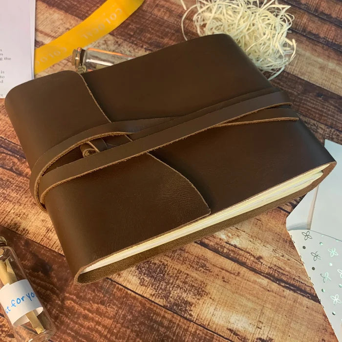 leather photo album