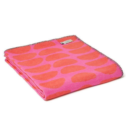 Tweedmill Halfmoon Throw - Pink