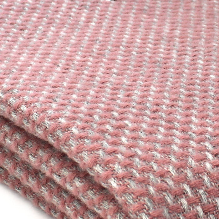 Tweedmill Twill Throw - Dusky Pink & Grey
