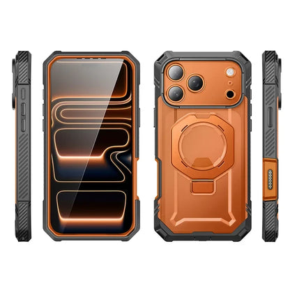 UB GRIP PRO Series iPhone 17 Pro Max MagSafe Phone Case with HD Tempered Glass - Coral