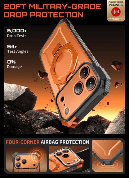 UB GRIP Series iPhone 17 Pro MagSafe Camera Control Button Phone Case - Coral