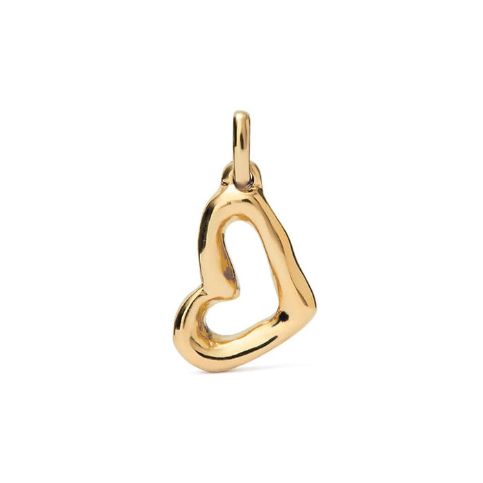 UNOde50 Hollow Heart Pendant Charm - Gold