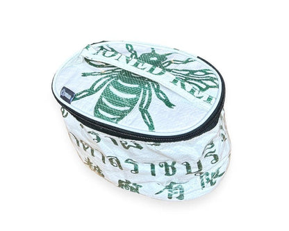 Upcycled Toiletry, Travel, Makeup Bag, Sustainable!