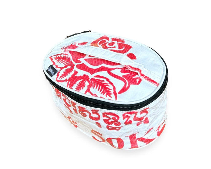 Upcycled Toiletry, Travel, Makeup Bag, Sustainable!
