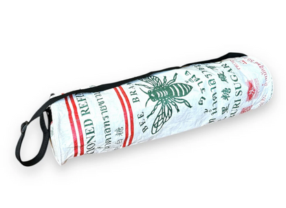 Upcycled Yoga Mat Bag made from Feed & Cement Bags -Helps Save Landfills & Gives Back!