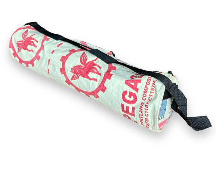 Upcycled Yoga Mat Bag made from Feed & Cement Bags -Helps Save Landfills & Gives Back!