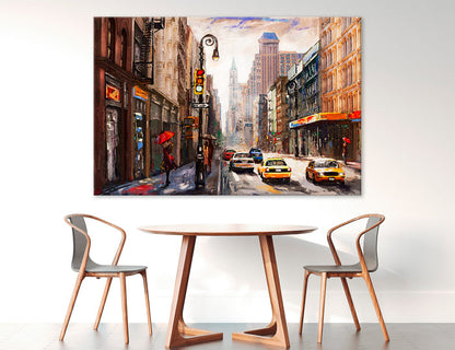 Urban Colorful Abstraction Canvas Print #1332