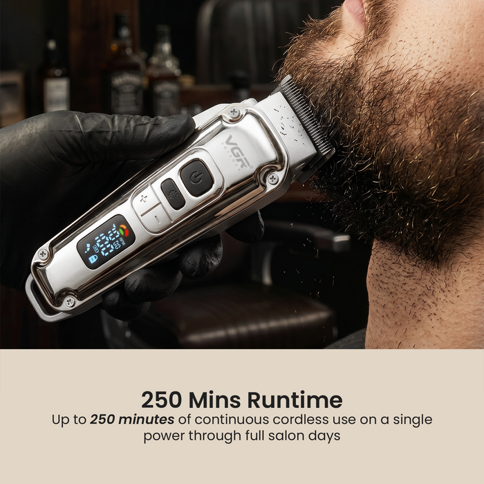VGR V-006 Professional Hair Clipper For Men, Silver