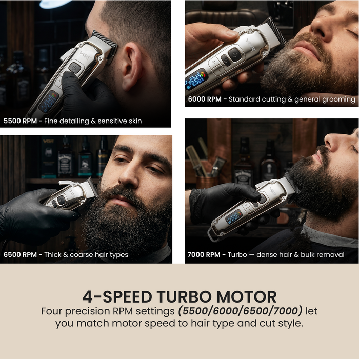 VGR V-006 Professional Hair Clipper For Men, Silver