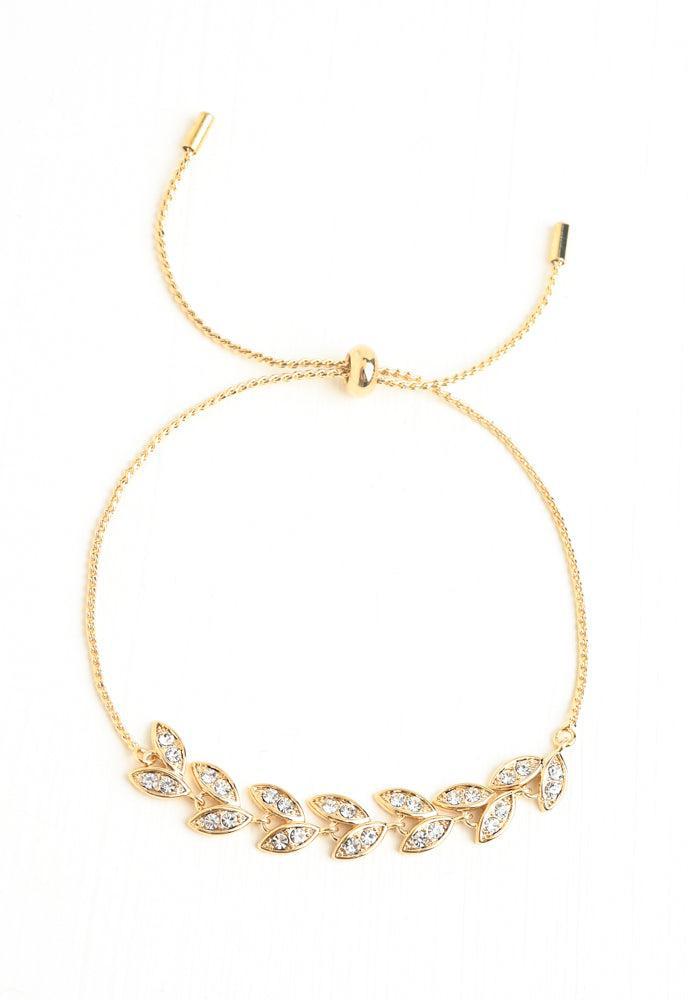 Vine Crystal Zircon and Gold Bracelet, Give Freedom to Exploited Women!