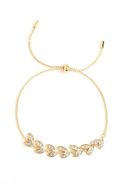 Vine Crystal Zircon and Gold Bracelet, Give Freedom to Exploited Women!