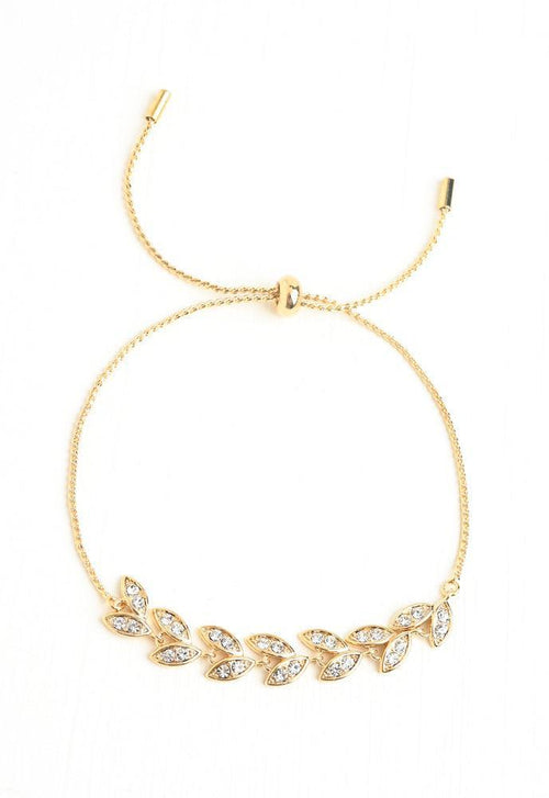 Vine Crystal Zircon and Gold Bracelet, Give Freedom to Exploited Women!