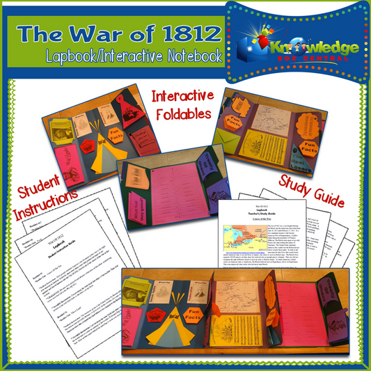 War Of 1812 Lapbook