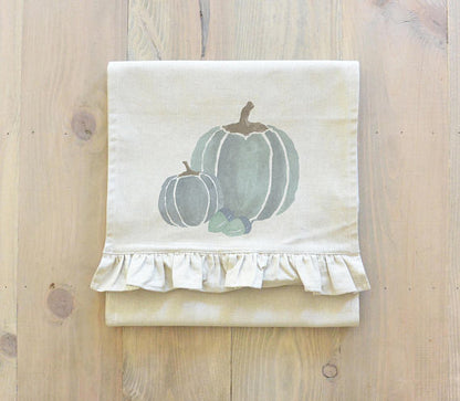 Watercolor Pumpkins Table Runner