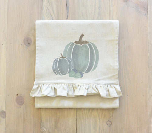 Watercolor Pumpkins Table Runner