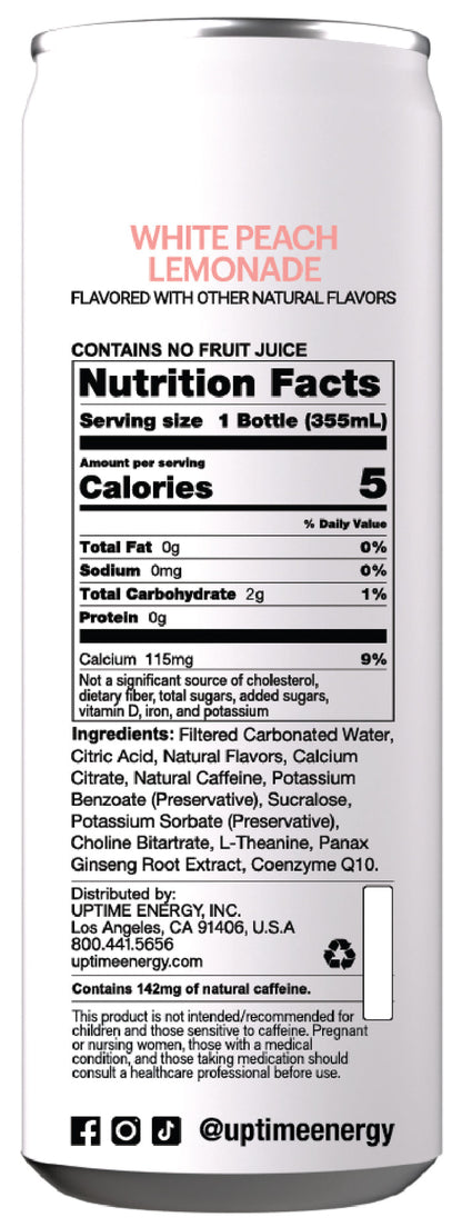 White Peach Lemonade Zero Sugar 12 Pack