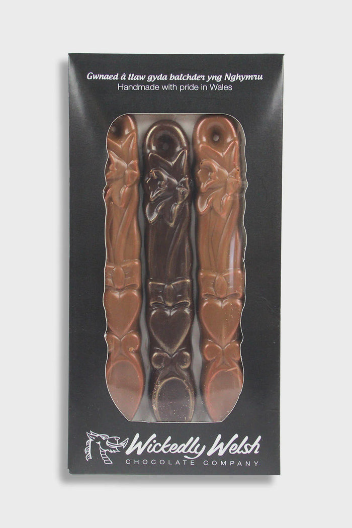 Wickedly Welsh Trio Of Mini Lovespoons