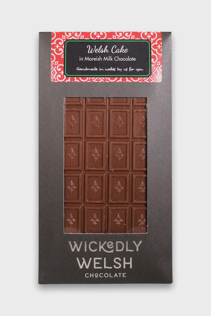 Wickedly Welsh Welsh Cake Milk Chocolate Bar