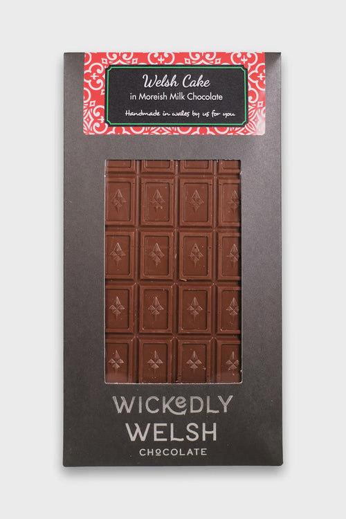 Wickedly Welsh Welsh Cake Milk Chocolate Bar