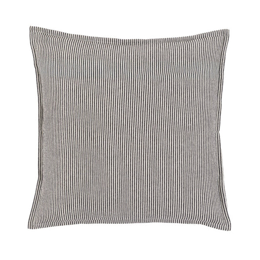 Windsor Woven Stripe Cushion - Ink Blue