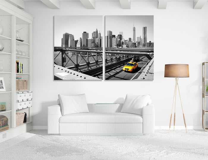 Yellow Taxi Canvas Print #9032