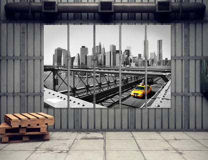 Yellow Taxi Canvas Print #9032