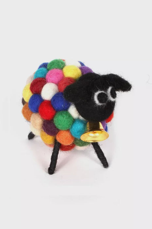 Ziggy The Psychedelic Lamb Wool Ornament